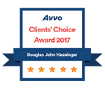 Avvo Clients' Choice Award 2017 | Douglas John Hassinger | 5 Stars