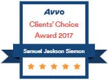 Avvo Clients' Choice Aeard 2017 | Samuel Jackson Siemon