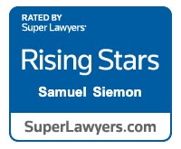 Rated by Super Lawyers Rising Stars Samuel Siemon