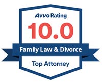 AVVO Rating 10.0 Family Law & Divorce
